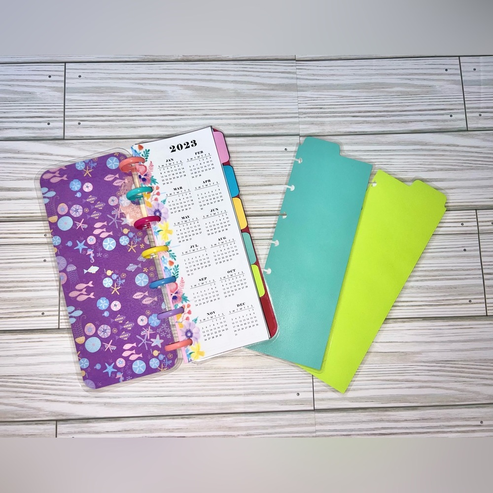 Happy planner skinny mini size weekly layout Disney Princess Ariel mermaid - Picture 3 of 12